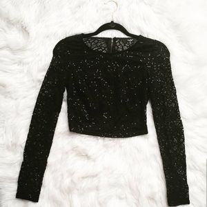 Papaya Longs Sleeve Crop